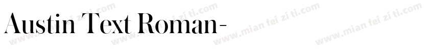 Austin Text Roman字体转换